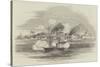 Hm Steamer Scourge Attacking Danish Accra-null-Stretched Canvas