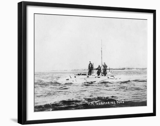 HM Submarine No1, C1908-null-Framed Giclee Print