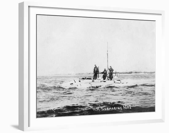 HM Submarine No1, C1908-null-Framed Giclee Print
