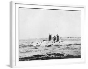 HM Submarine No1, C1908-null-Framed Giclee Print