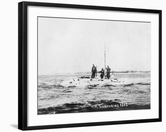 HM Submarine No1, C1908-null-Framed Giclee Print