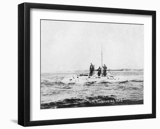 HM Submarine No1, C1908-null-Framed Giclee Print