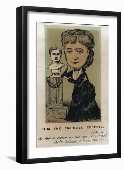HM the Empress Eugénie, C1879-Faustin-Framed Giclee Print