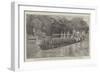 Hm the King of Siam Passing Along One of the Canals to Visit the Royal Temples-null-Framed Giclee Print