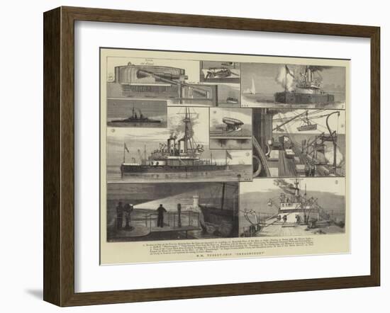 Hm Turret-Ship Dreadnought-William Edward Atkins-Framed Giclee Print