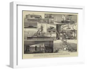 Hm Turret-Ship Dreadnought-William Edward Atkins-Framed Giclee Print