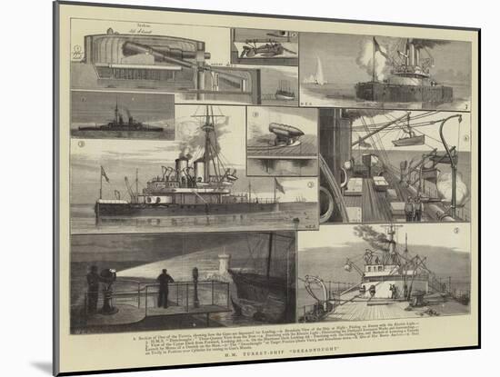 Hm Turret-Ship Dreadnought-William Edward Atkins-Mounted Giclee Print