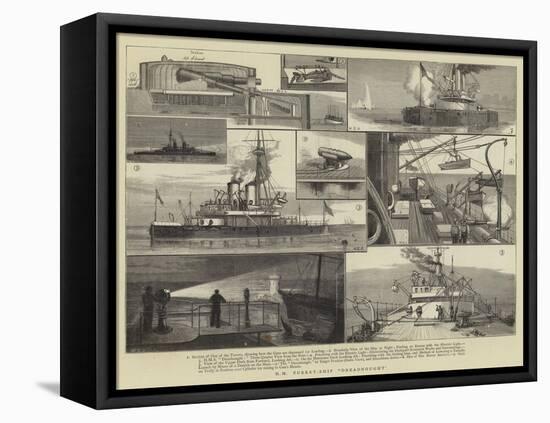 Hm Turret-Ship Dreadnought-William Edward Atkins-Framed Stretched Canvas