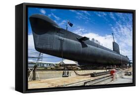 Hmas Ovens Submarine in the Western Australian Maritime Museum-Michael Runkel-Framed Stretched Canvas