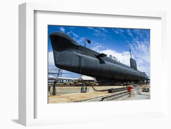 Hmas Ovens Submarine in the Western Australian Maritime Museum-Michael Runkel-Framed Photographic Print