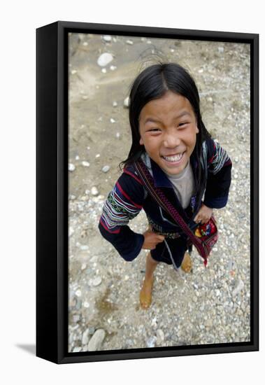 Hmong girl, Sapa-Godong-Framed Stretched Canvas