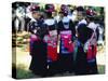 Hmong Girls, Luang Prabang, Laos, Asia-Bruno Morandi-Stretched Canvas