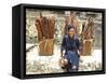 Hmong woman in Sapa region, North Vietnam-Godong-Framed Stretched Canvas