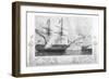 HMS 'Agamemnon' Attacking Fort Constantine, 1854-H Winkles-Framed Giclee Print