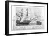 HMS 'Agamemnon' Attacking Fort Constantine, 1854-H Winkles-Framed Giclee Print