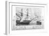HMS 'Agamemnon' Attacking Fort Constantine, 1854-H Winkles-Framed Giclee Print