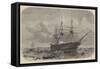 HMS Agamemnon-Edwin Weedon-Framed Stretched Canvas