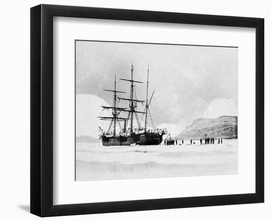 HMS Alert in Arctic Circle-null-Framed Photographic Print