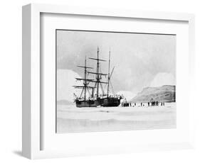 HMS Alert in Arctic Circle-null-Framed Photographic Print