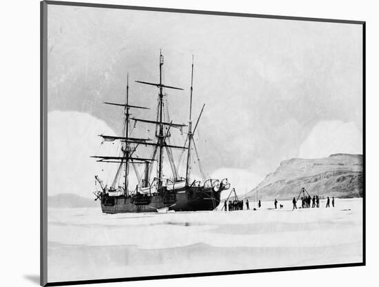 HMS Alert in Arctic Circle-null-Mounted Photographic Print