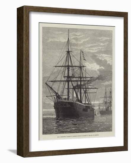 HMS Alexandra, Flagship of Admiral Hornby's Squadron in the Sea of Marmora-null-Framed Giclee Print