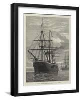 HMS Alexandra, Flagship of Admiral Hornby's Squadron in the Sea of Marmora-null-Framed Giclee Print