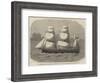 HMS Amazon, Screw Sloop of War, Destroyed by the Collision with the Cork Steam-Packet Osprey-Edwin Weedon-Framed Giclee Print