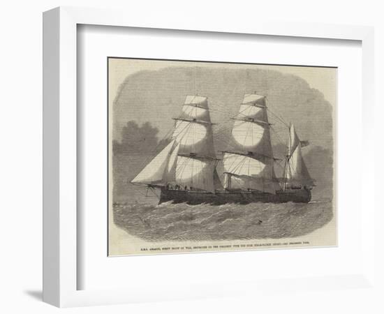HMS Amazon, Screw Sloop of War, Destroyed by the Collision with the Cork Steam-Packet Osprey-Edwin Weedon-Framed Giclee Print