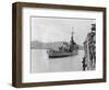 HMS Amethyst, after Action on the Yangtze River, 20th April 1949-null-Framed Giclee Print