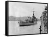 HMS Amethyst, after Action on the Yangtze River, 20th April 1949-null-Framed Stretched Canvas