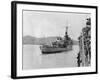 HMS Amethyst, after Action on the Yangtze River, 20th April 1949-null-Framed Giclee Print