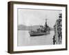 HMS Amethyst, after Action on the Yangtze River, 20th April 1949-null-Framed Giclee Print