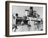 HMS Amethyst, after Action on the Yangtze River, 20th April 1949-null-Framed Giclee Print