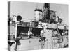 HMS Amethyst, after Action on the Yangtze River, 20th April 1949-null-Stretched Canvas