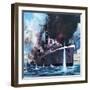 HMS Amethyst Runs the Gauntlet-James Edwin Mcconnell-Framed Giclee Print