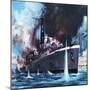 HMS Amethyst Runs the Gauntlet-James Edwin Mcconnell-Mounted Giclee Print