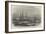 HMS Amphion and Cruiser Capturing Two Russian Vessels Off Riga-null-Framed Giclee Print