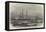 HMS Amphion and Cruiser Capturing Two Russian Vessels Off Riga-null-Framed Stretched Canvas