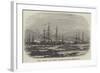 HMS Amphion and Cruiser Capturing Two Russian Vessels Off Riga-null-Framed Giclee Print