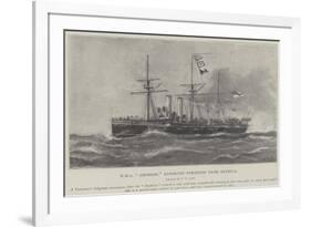 HMS Amphion, Reported Stranded Near Antigua-Fred T. Jane-Framed Giclee Print