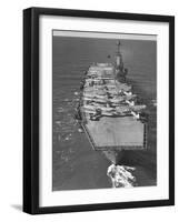 HMS Ark Royal Aircraft Carrier-null-Framed Photographic Print