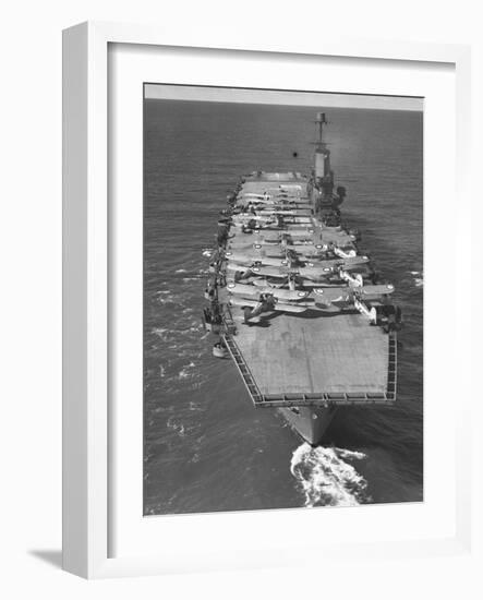 HMS Ark Royal Aircraft Carrier-null-Framed Photographic Print