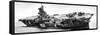 HMS 'Ark Royal' Listing to Starboard, Second World War, 1941-null-Framed Stretched Canvas