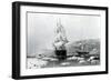 HMS Assistance and Pioneer Breaking Out of Winter Quarters in 1854-null-Framed Giclee Print