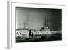 HMS Assistance and Pioneer in Winter Quarters Returning Daylight-null-Framed Giclee Print