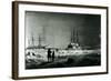 HMS Assistance and Pioneer in Winter Quarters Returning Daylight-null-Framed Giclee Print