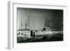 HMS Assistance and Pioneer in Winter Quarters Returning Daylight-null-Framed Giclee Print