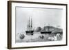 HMS Assistance in Tow of Pioneer Passing John Harrow Mount, North Wellington Channel in 1853-null-Framed Giclee Print