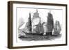 HMS 'Assistance', 'North Star' and 'Resolute', 1852-null-Framed Art Print