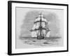 Hms Beagle Among Porpoises Charles Darwin's Research Ship-R.t. Pritchett-Framed Photographic Print